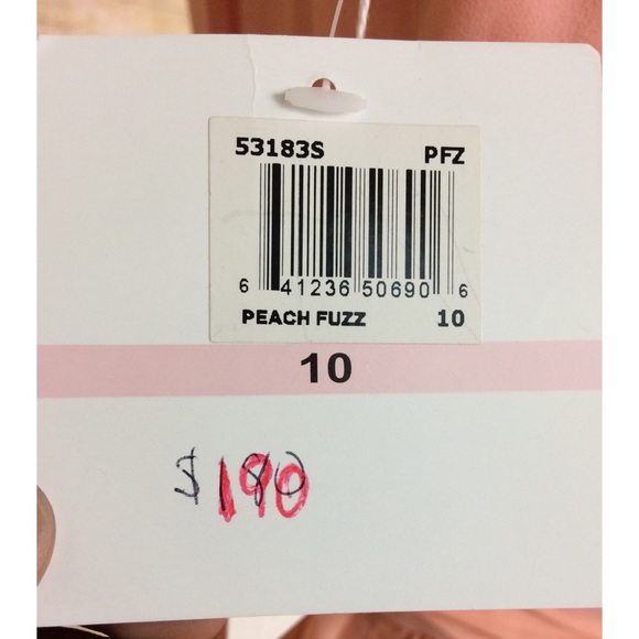 Donna Morgan Special Occasion Peach Chiffon Dress - Picture 7 of 8